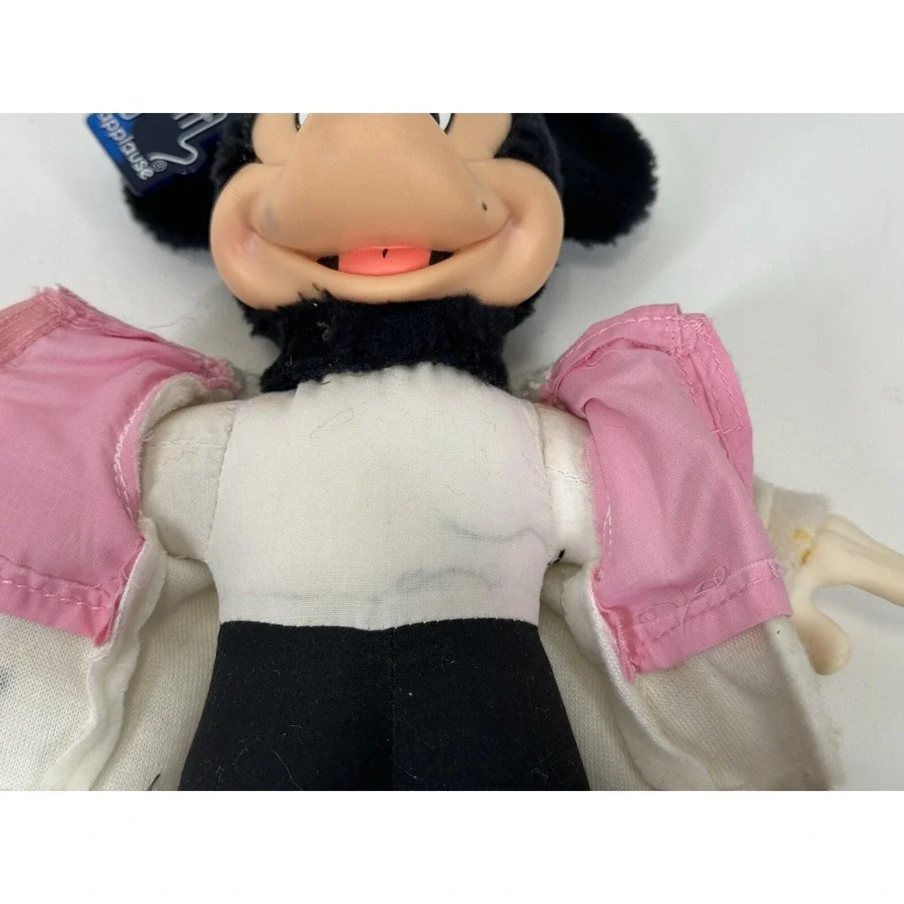 Mickey Mouse Sock Hop Hard Plastic Plush 11